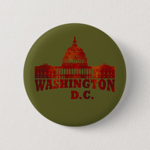 Badge Rond 5 Cm Washington DC