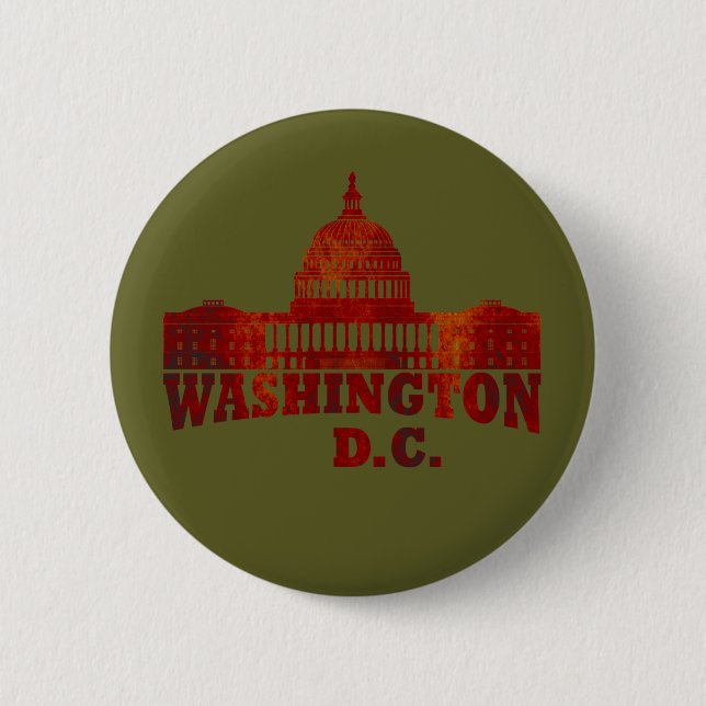 Badge Rond 5 Cm Washington DC (Devant)