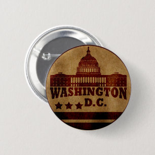 Badge Rond 5 Cm Washington DC