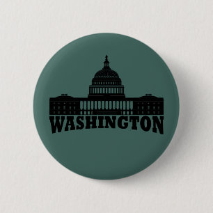 Badge Rond 5 Cm Washington DC