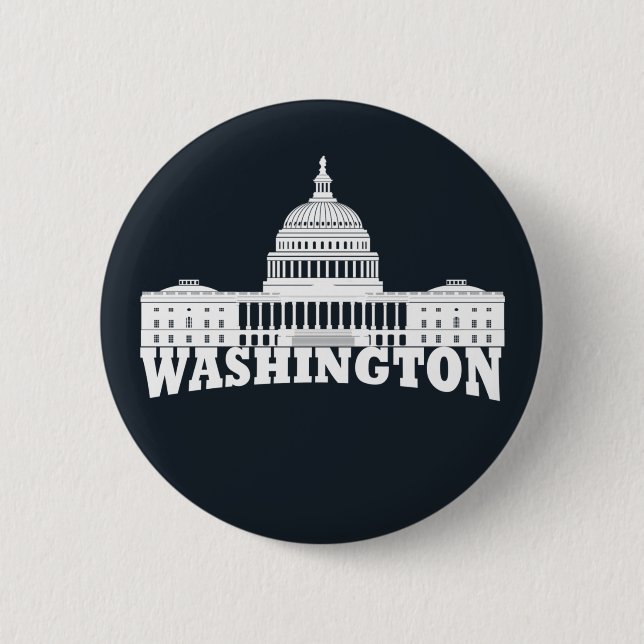 Badge Rond 5 Cm Washington DC (Devant)
