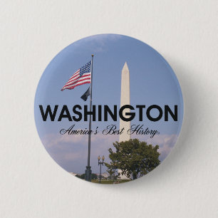 Badge Rond 5 Cm Washington DC d'ABH