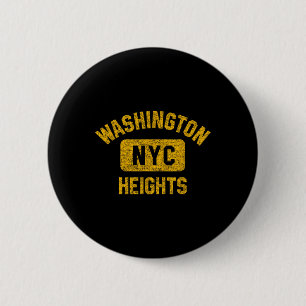 Badge Rond 5 Cm Washington Heights Nyc Gym Style Ambre Distorti