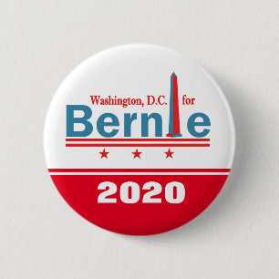 Badge Rond 5 Cm Washington pour Bernie 2020