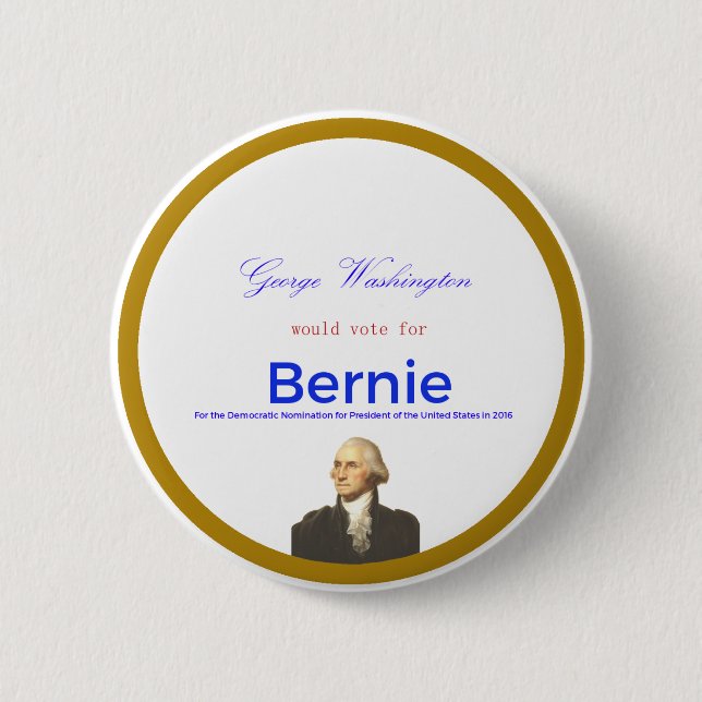 Badge Rond 5 Cm Washington pour des ponceuses (Devant)