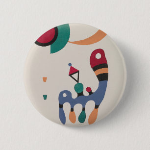 Badge Rond 5 Cm Wassily Kandinsky (russe, 1866 - 1944)