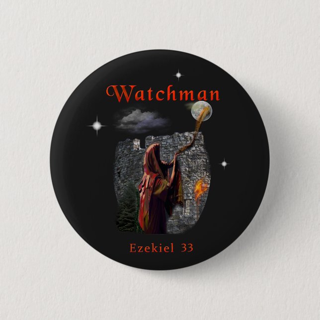 Badge Rond 5 Cm Watchman (Devant)
