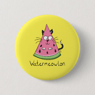Badge Rond 5 Cm Watermelon Chat Cute Kids