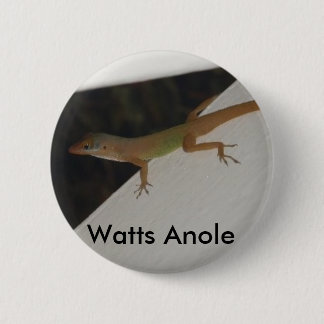 Badge Rond 5 Cm Watts d'Anole de bouton de reptile