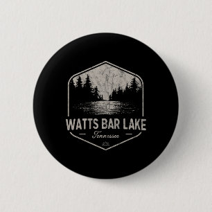 Badge Rond 5 Cm Watts R Lake Tennessee Extérieur Vintage 