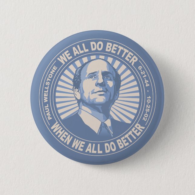 Badge Rond 5 Cm We All Do Better - Wellstone (Devant)