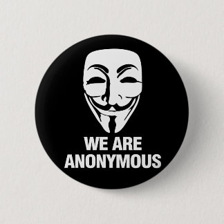 Badge Rond 5 Cm We are Anonymous.