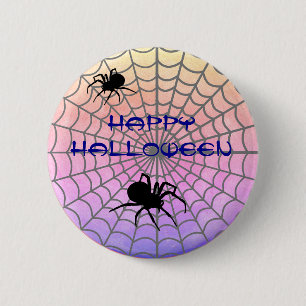Badge Rond 5 Cm Web de l'araignée de bogues