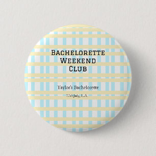 BADGE ROND 5 CM WEEK-END CLUB RETRO ENTERREMENT DE VIE DE JEUNE FI