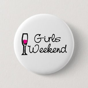 Badge Rond 5 Cm Week-end de filles