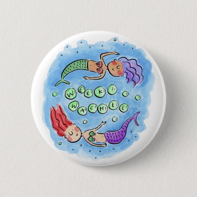 Badge Rond 5 Cm Weeki Wachee (Devant)
