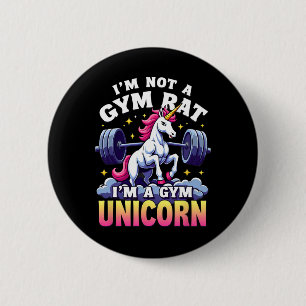 Badge Rond 5 Cm Weightlifing Bodybuilding Je ne suis pas un Gym Ra