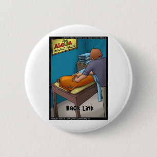 Badge Rond 5 Cm Weiner Massage aka Backlink Drôle Drôle Cadeaux & 