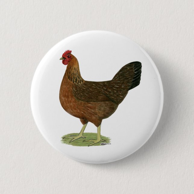 Badge Rond 5 Cm Welété Hen (Devant)