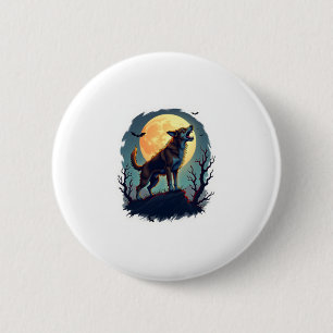 Badge Rond 5 Cm Werewolf Beagle Howl
