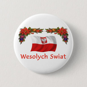 Badge Rond 5 Cm Wesolych polonais Swiat
