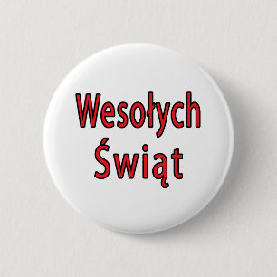Badge Rond 5 Cm Wesolych Swiat