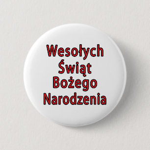 Badge Rond 5 Cm Wesolych Swiat Bozego Narodzenia