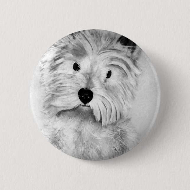 Badge Rond 5 Cm West Highland White Terrier (Devant)