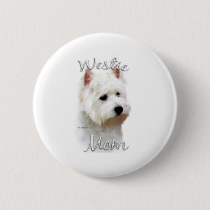 Badge Rond 5 Cm West Highland White Terrier Maman 2