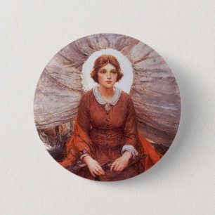 Badge Rond 5 Cm Western vintage, Madonna de la Prairie par Koerner