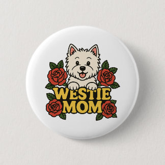 Badge Rond 5 Cm Westie Mom