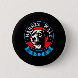 Badge Rond 5 Cm Wheimer 2024 Drôle Élection Chien Kamala Harris Ti