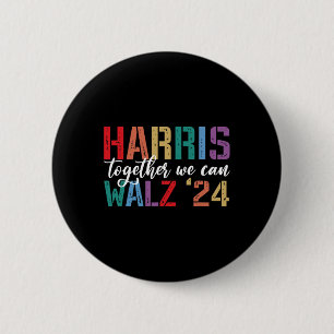 Badge Rond 5 Cm Wheimer 2024 Ensemble Nous Pouvons Rétro Patriotiq