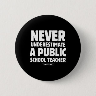 Badge Rond 5 Cm Wheimer 2024 Ne Sous-Estime Jamais Une École Publi