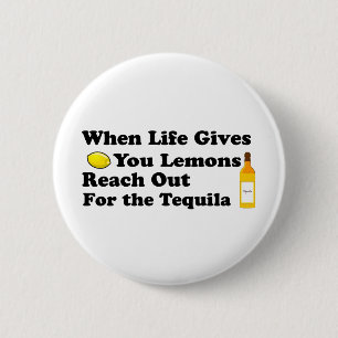 Badge Rond 5 Cm When Life Gives You Lemons Encouragement 