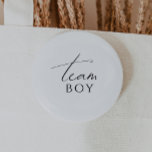 Badge Rond 5 Cm Whimsical Neutral Genre Revevey Équipe Garçon<br><div class="desc">Présentant notre bouton de garçon neutre et lunatique, parfait pour n'importe quelle saison, que ce soit l'automne, l'hiver, le printemps ou l'été ! Ce bouton a une ambiance boho-chic avec une calligraphie moderne et élégante et un design minimaliste noir et blanc. C'est joli et unique, avec une touche de chic...</div>