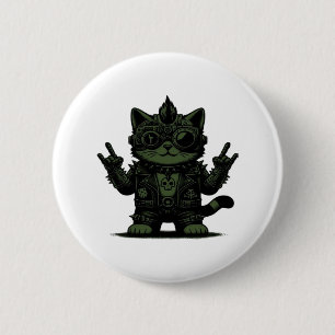 Badge Rond 5 Cm Whimsigoth Cyborg Art Vintage Design Classique