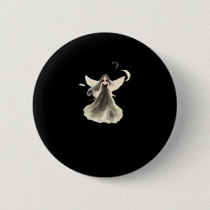 Badge Rond 5 Cm Whimsigoth Girl Fée foncée esthétique avec Vibes C