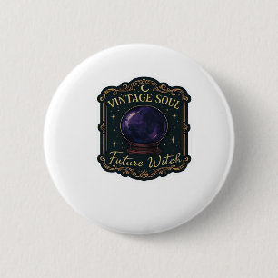 Badge Rond 5 Cm Whimsigoth Imaginaire Forêts mystiques, lunes et m
