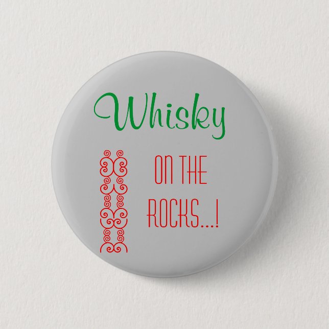 Badge Rond 5 Cm Whiskey (Devant)