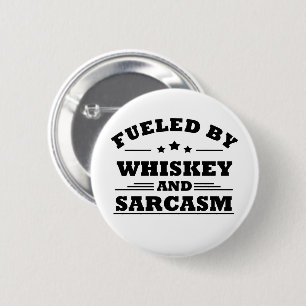 Badge Rond 5 Cm Whiskey cite d'amusants propos d'alcool