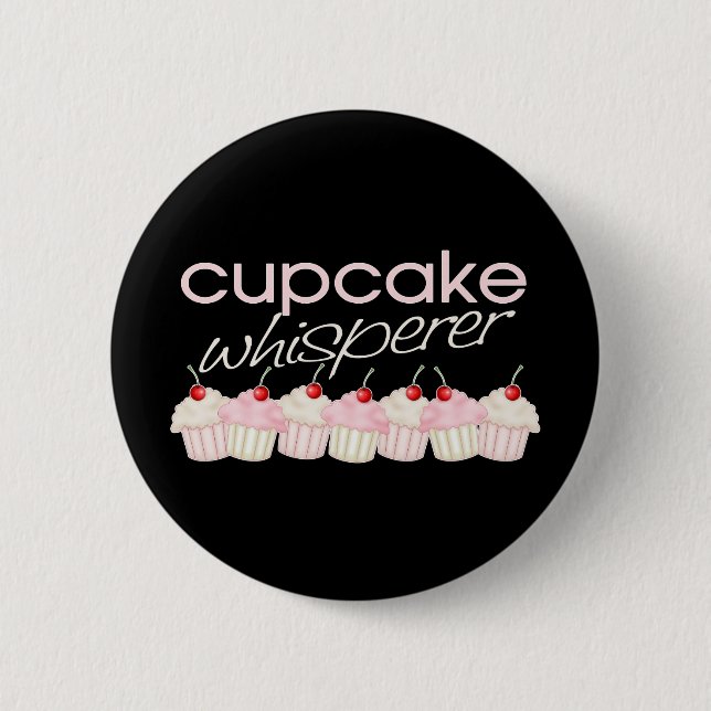 Badge Rond 5 Cm Whisperer de petit gâteau (Devant)