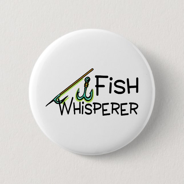 Badge Rond 5 Cm Whisperer de poissons (Devant)