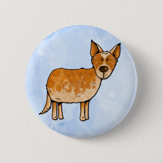 Badge Rond 5 Cm whisperer de vache (Devant)