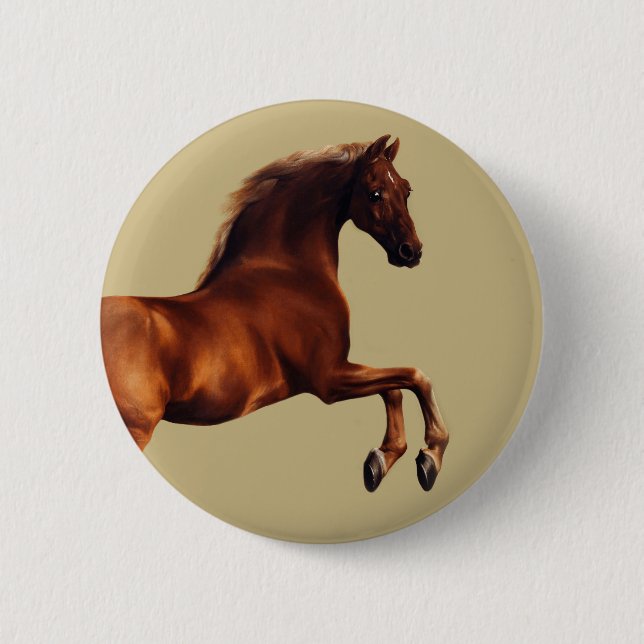 Badge Rond 5 Cm Whistlejacket horse by George Stubbs (Devant)