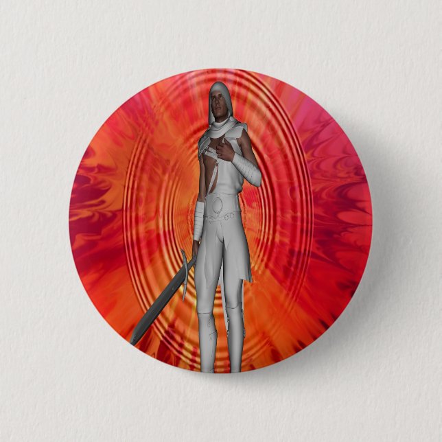 Badge Rond 5 Cm White Knight (Devant)