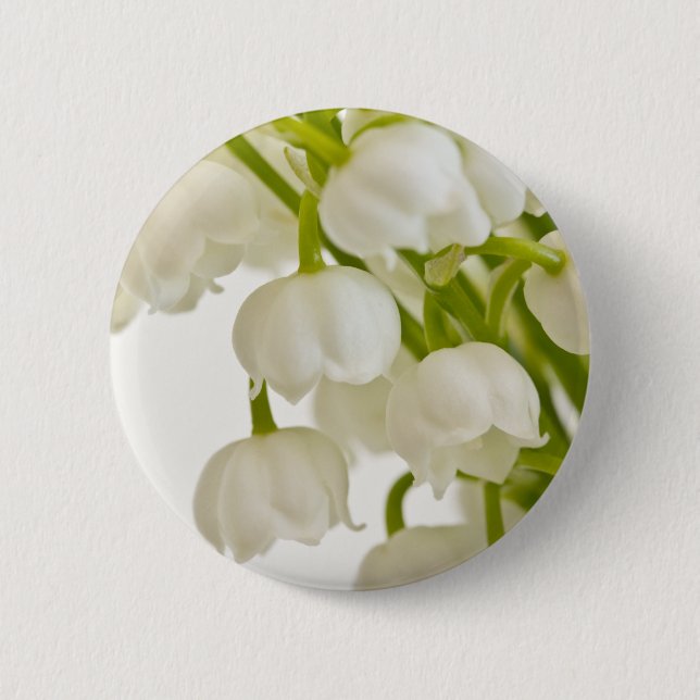Badge Rond 5 Cm White Lilies (Devant)