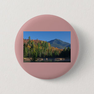 Badge Rond 5 Cm Whiteface Mountain sur Little Cherrypatch Pond