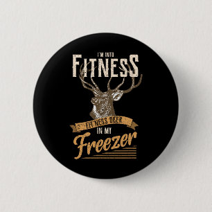 Badge Rond 5 Cm Whitetail Buck Funny Deer Chasse Saison Je suis da