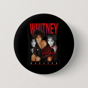 Badge Rond 5 Cm Whitney Houston Retro Photo Collage